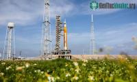 Ảnh NASA công bố thời gian phóng siêu tên lửa Mặt trăng