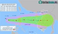 Ảnh Bão Noru di chuyển rất nhanh, hướng về miền Trung nước ta