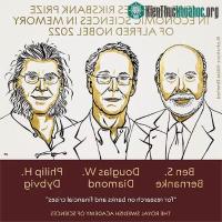 Ảnh Nobel Kinh tế năm 2022 đã vinh danh các nghiên cứu về khủng hoảng tài chính
