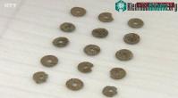 Ảnh 20 đồng xu thời Bắc Tống của Trung Quốc đã được khai quật tại Hàn Quốc