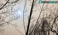 Ảnh Bão bụi Trung Quốc biến Mặt trời thành màu xanh lam như sao Hỏa