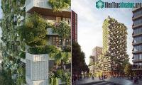 Ảnh Tòa nhà phủ cây xanh tương đương với 10.000m2 rừng