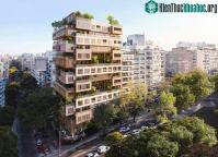 Ảnh Tòa nhà cao tầng thiết kế giống trò chơi rút gỗ ở Uruguay