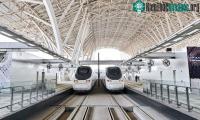 Ảnh Tàu cao tốc chạy xuyên sa mạc ở Arab Saudi