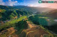 Ảnh Mãn nhãn cảnh ruộng bậc thang Mù Cang Chải mùa nước đổ