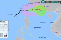 Ảnh Bão Koinu đã đi vào Biển Đông và trở thành bão số 4 trong năm 2023