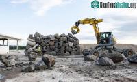 Ảnh Robot thông minh nặng 12 tấn có thể tự động xây tường đá