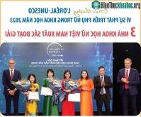 Ảnh Ba nhà khoa học Nữ Xuất sắc đã trao giải thưởng L’Oréal-UNESCO
