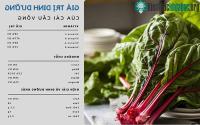 Ảnh Giá trị dinh dưỡng và tác dụng của cải cầu vồng tới sức khỏe