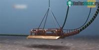 Ảnh Trung Quốc lần đầu tiên chôn cáp mặt đất xuống dưới biển để truyền điện