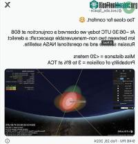 Ảnh Tàu vũ trụ của NASA và vệ tinh gián điệp Nga suýt va chạm trên quỹ đạo