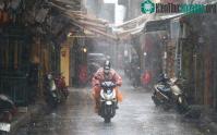 Ảnh Miền Bắc chiều tối mưa dông, khả năng kèm lốc, sét, mưa đá