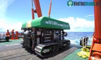 Ảnh Trung Quốc làm thử nghiệm xe khai thác khoáng sản biển sâu