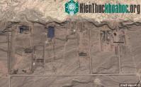 Ảnh Trung Quốc xây dựng công trình bí ẩn giữa sa mạc