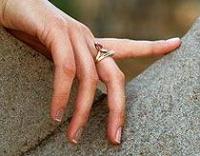 Ảnh Ngón đeo nhẫn tiết lộ khả năng tài chính