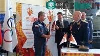 Ảnh Nga "chơi sang" mang đuốc Olympic lên vũ trụ
