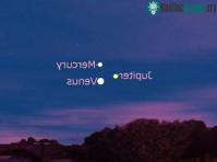 Ảnh Tam giác hành tinh trên trời