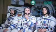 Ảnh Tàu vũ trụ Soyuz mang 3 phi hành gia trở về Trái đất