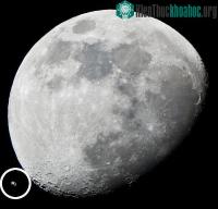 Ảnh Trạm ISS bay qua Mặt trăng
