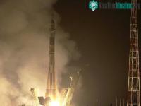 Ảnh Nga phóng tàu liên hợp đưa 3 nhà du hành lên ISS