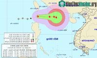 Ảnh Bão Aere giật cấp 10- 12 tiến vào biển Đông