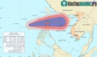 Ảnh Xuất hiện bão gần biển Đông