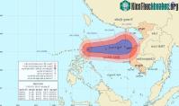 Ảnh Bão Nari tiến nhanh vào biển Đông