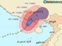 Ảnh Siêu bão Utor vào Trung Quốc