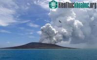 Ảnh Đảo mới xuất hiện ở Tonga sau núi lửa phun