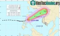 Ảnh Bão Thần Sấm đổ bộ vào Vịnh Bắc Bộ