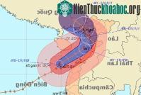 Ảnh Bão Haiyan chuyển hướng vào Thanh Hóa