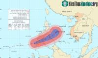 Ảnh Bão Bopha đang hoạt động mạnh ở gần Biển Đông