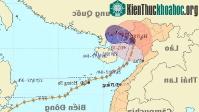 Ảnh Bão số 8 suy yếu dần thành áp thấp nhiệt đới