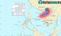 Ảnh Bão Sơn Tinh hướng vào miền Trung