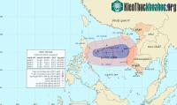 Ảnh Bão số 7 cách quần đảo Hoàng Sa khoảng 570km