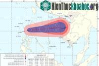 Ảnh Áp thấp mạnh lên thành bão hướng vào miền Trung