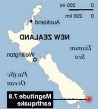 Ảnh Động đất gây sóng thần tại New Zealand