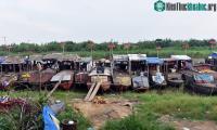 Ảnh Máy phát điện "chậu nhựa" độc đáo ở làng chài ven sông