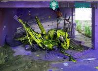 Ảnh Street art: Ý tưởng tái sử dụng rác thú vị