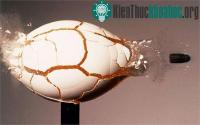 Ảnh Ảnh: Khoảnh khắc đạn xuyên phá vật thể