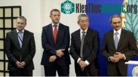 Ảnh Tổ chức Cấm vũ khí hoá học Quốc tế nhận Giải Nobel Vật lý 2013