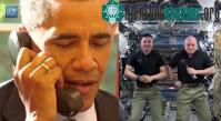 Ảnh Tổng thống Obama chúc mừng phi hành gia đang ở trên Trạm Vũ trụ Quốc tế