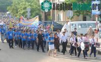 Ảnh Học sinh tham gia kêu gọi người dân bảo vệ loài bò biển quý hiếm ở Phú Quốc