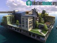 Ảnh Người Mỹ xây dựng thành phố nổi trên đại dương