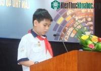 Ảnh Nam học sinh lớp 8 đoạt giải nhất UPU 40