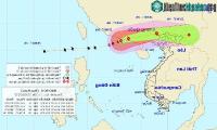 Ảnh Cơn Bão số 6 (Hato) áp sát biên giới Việt-Trung, miền Bắc cảnh báo mưa rất to