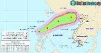 Ảnh Xuất hiện ra cơn bão mới trên biển đông, cơn bão Pakhar