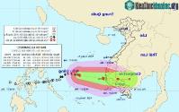 Ảnh Bão số 12 đã mạnh dần lên, hướng thẳng vào Khánh Hòa - Ninh Thuận