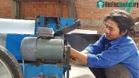 Ảnh Một nông dân sẽ chế tạo thành công máy rửa quả hồng xiêm