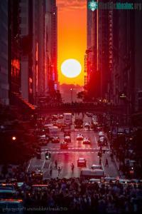 Ảnh Hiện tượng hoàng hôn Manhattanhenge tại New York